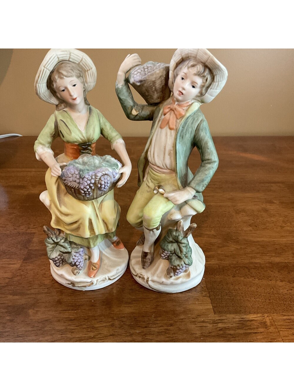 Homco Home Interiors Vineyard Harvest Figurines #1258 Collectible Decor